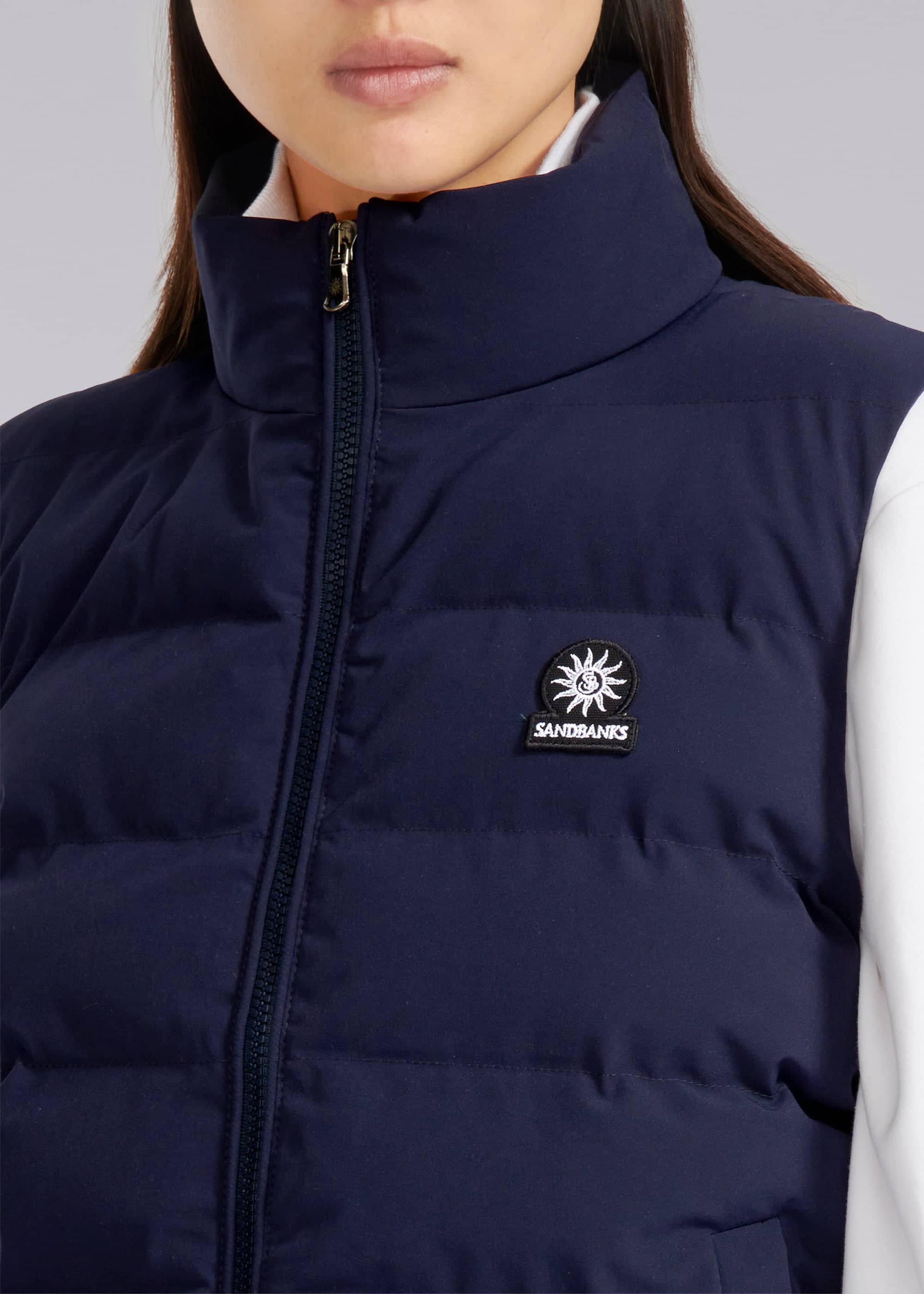 Sandbanks Marina Gilet - Navy - Sandbanks