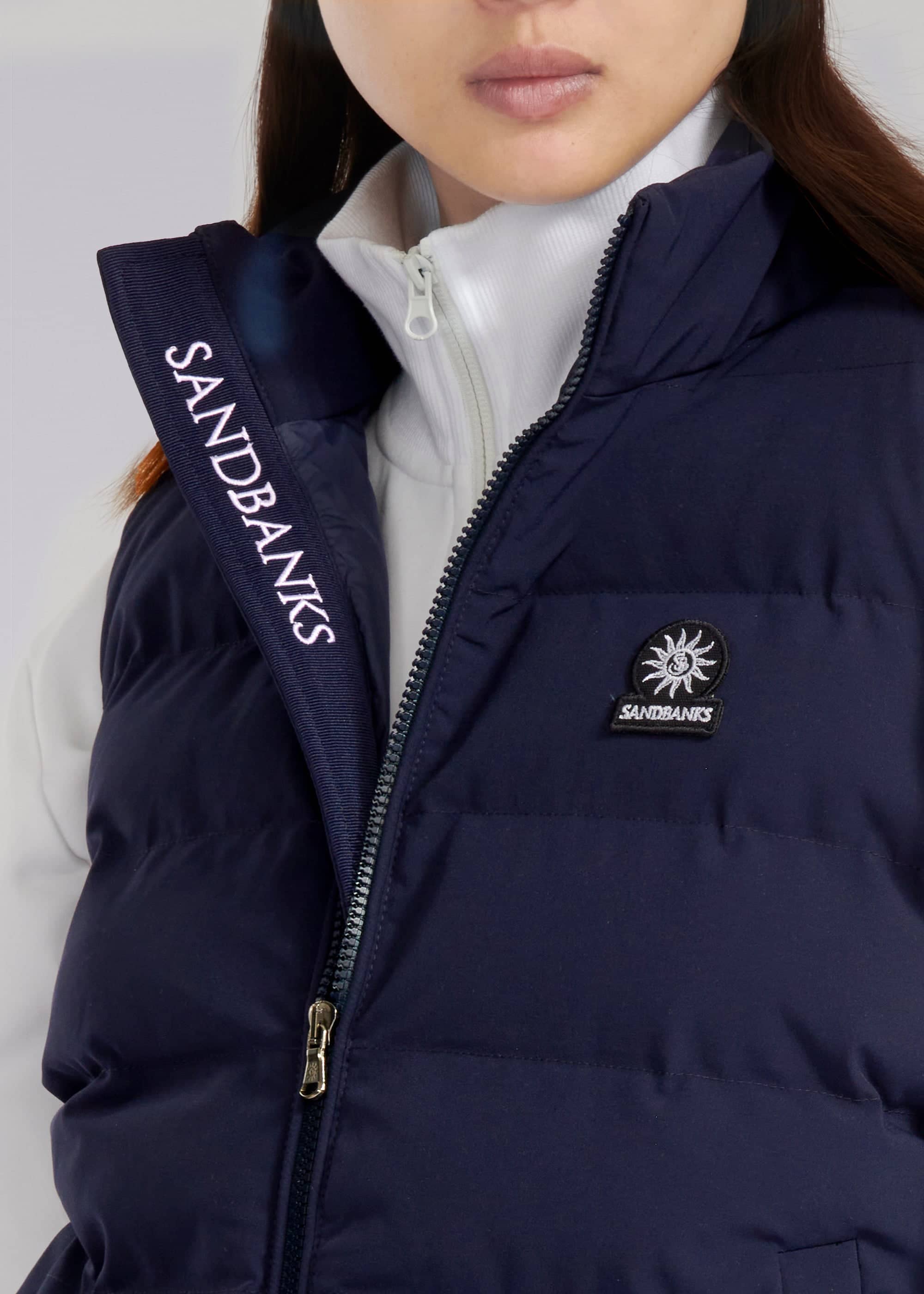 Sandbanks Marina Gilet - Navy - Sandbanks