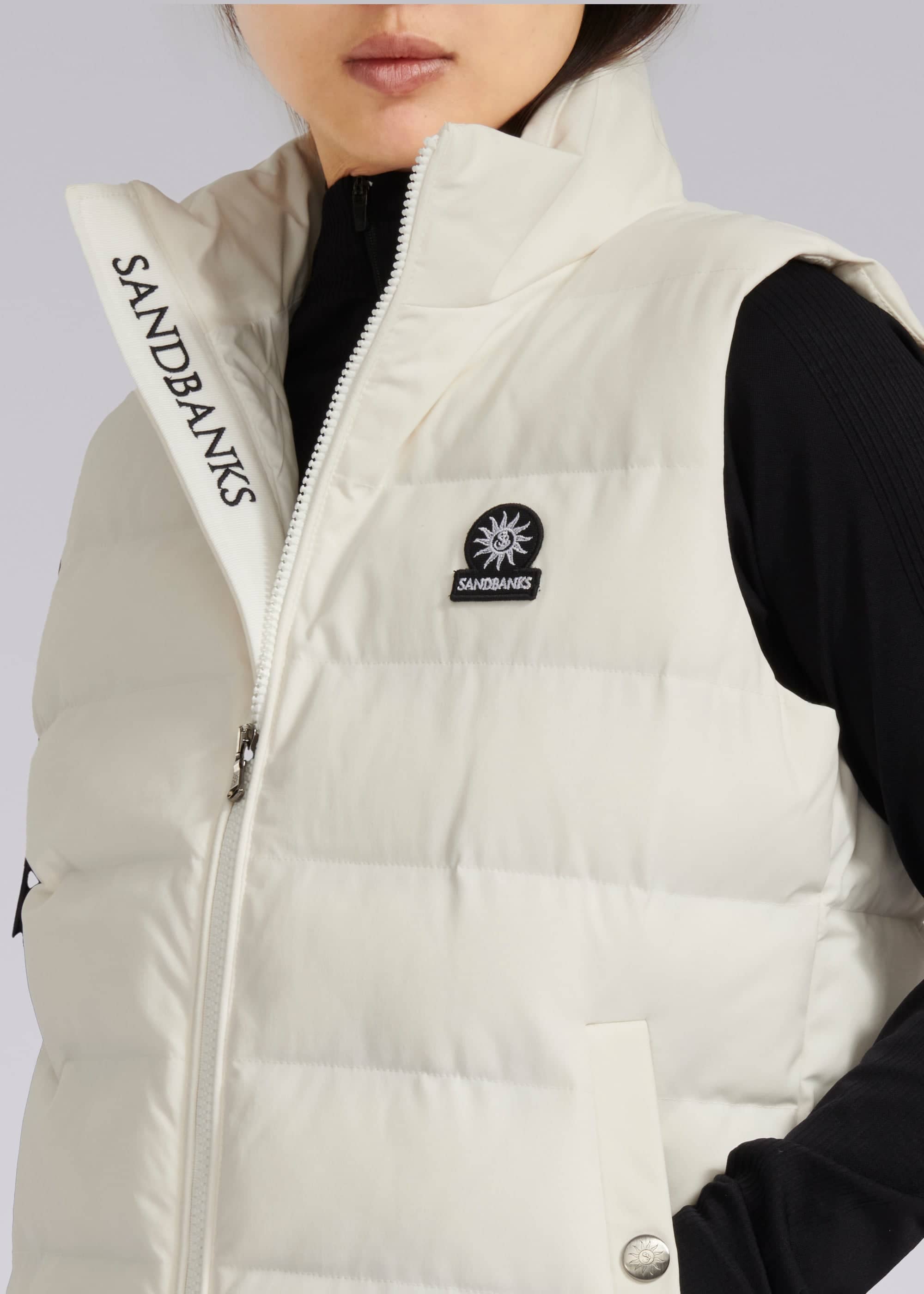Sandbanks Marina Gilet - Off-White - Sandbanks