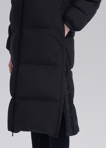 Sandbanks Convertible Long Oversized Jacket - Black Matte