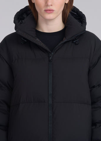 Sandbanks Convertible Long Oversized Jacket - Black Matte