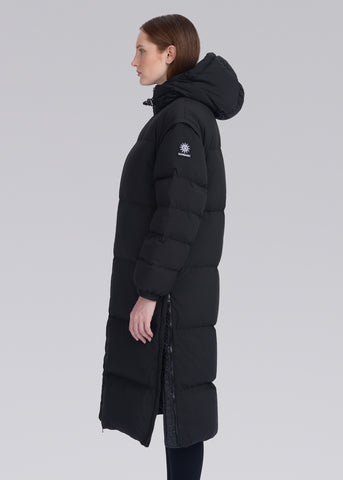 Sandbanks Convertible Long Oversized Jacket - Black Matte