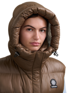 Sandbanks Shell Bay Hooded Long Gilet - Brown