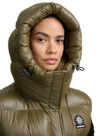 Sandbanks Shell Bay Hooded Long Gilet - Olive