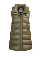 Sandbanks Shell Bay Hooded Long Gilet - Olive