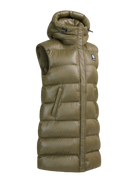 Sandbanks Shell Bay Hooded Long Gilet - Olive