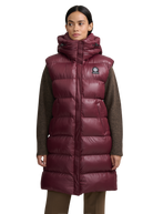 Sandbanks Shell Bay Hooded Long Gilet - Port