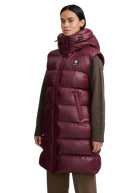 Sandbanks Shell Bay Hooded Long Gilet - Port