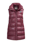Sandbanks Shell Bay Hooded Long Gilet - Port
