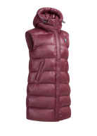 Sandbanks Shell Bay Hooded Long Gilet - Port