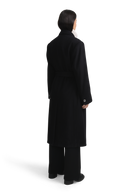 Sloane Double-Breasted Wool Overcoat - Black