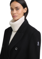 Sloane Double-Breasted Wool Overcoat - Black