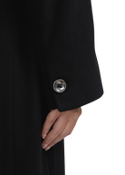 Sloane Double-Breasted Wool Overcoat - Black