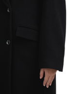 Sloane Double-Breasted Wool Overcoat - Black