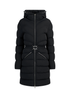 Livigno Belted Mid Puffer Jacket - Black