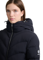 Livigno Belted Mid Puffer Jacket - Black