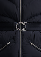 Livigno Belted Mid Puffer Jacket - Black