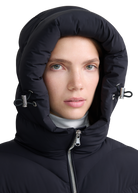 Livigno Belted Mid Puffer Jacket - Black