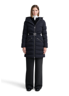 Livigno Belted Mid Puffer Jacket - Black