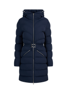 Livigno Belted Mid Puffer Jacket - Navy