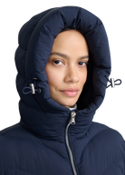 Livigno Belted Mid Puffer Jacket - Navy