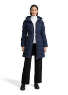 Livigno Belted Mid Puffer Jacket - Navy