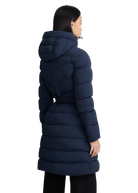 Livigno Belted Mid Puffer Jacket - Navy
