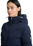 Livigno Belted Mid Puffer Jacket - Navy