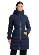 Livigno Belted Mid Puffer Jacket - Navy
