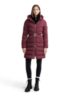 Livigno Belted Mid Puffer Jacket - Port