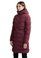 Livigno Belted Mid Puffer Jacket - Port