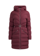 Livigno Belted Mid Puffer Jacket - Port