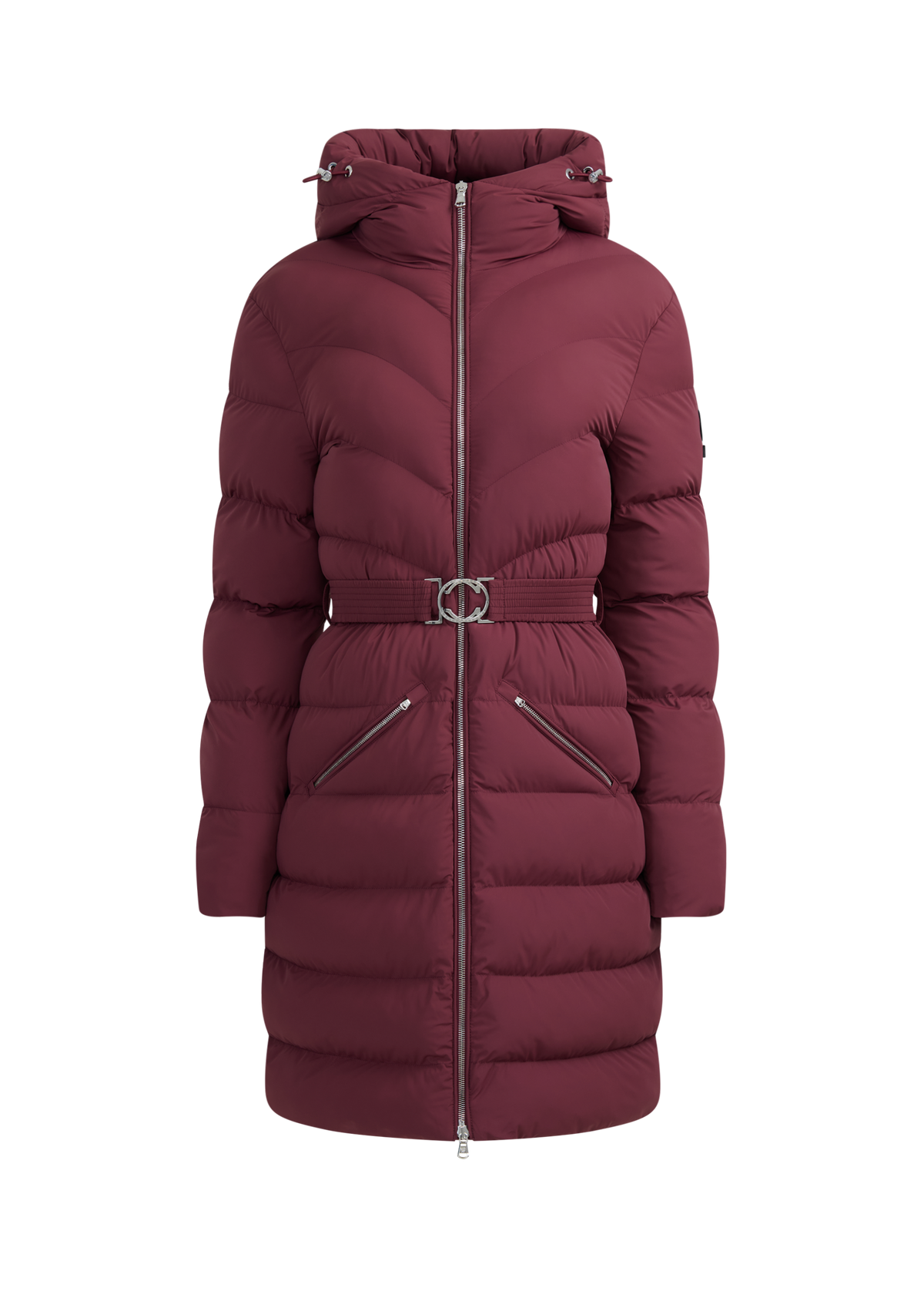 Livigno Belted Mid Puffer Jacket - Port