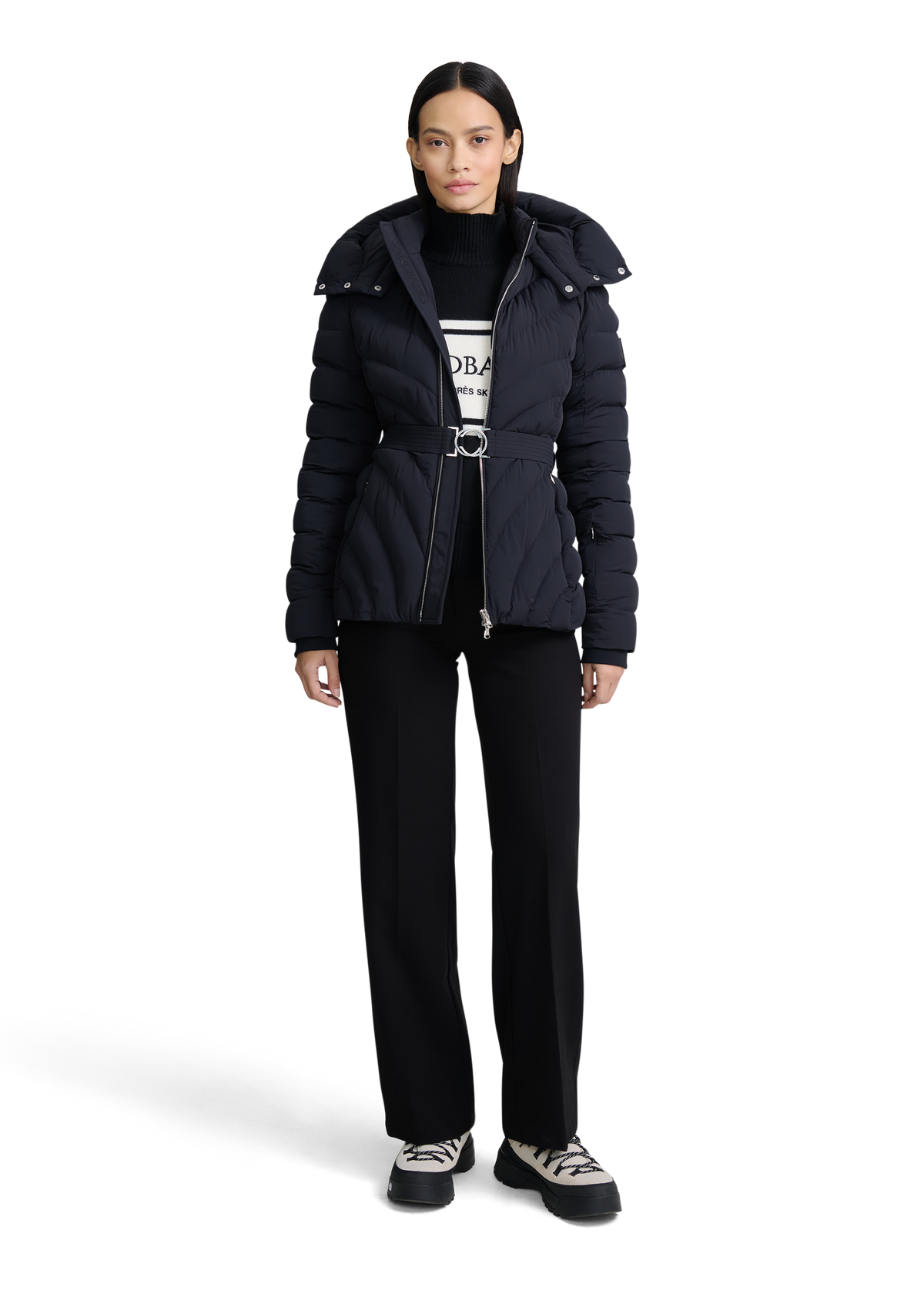 Avoriaz Micro Puffer Fitted Jacket - Black