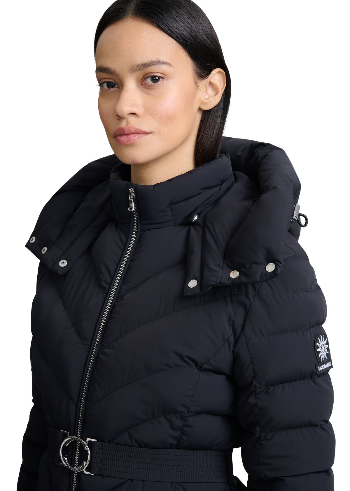 Avoriaz Micro Puffer Fitted Jacket - Black