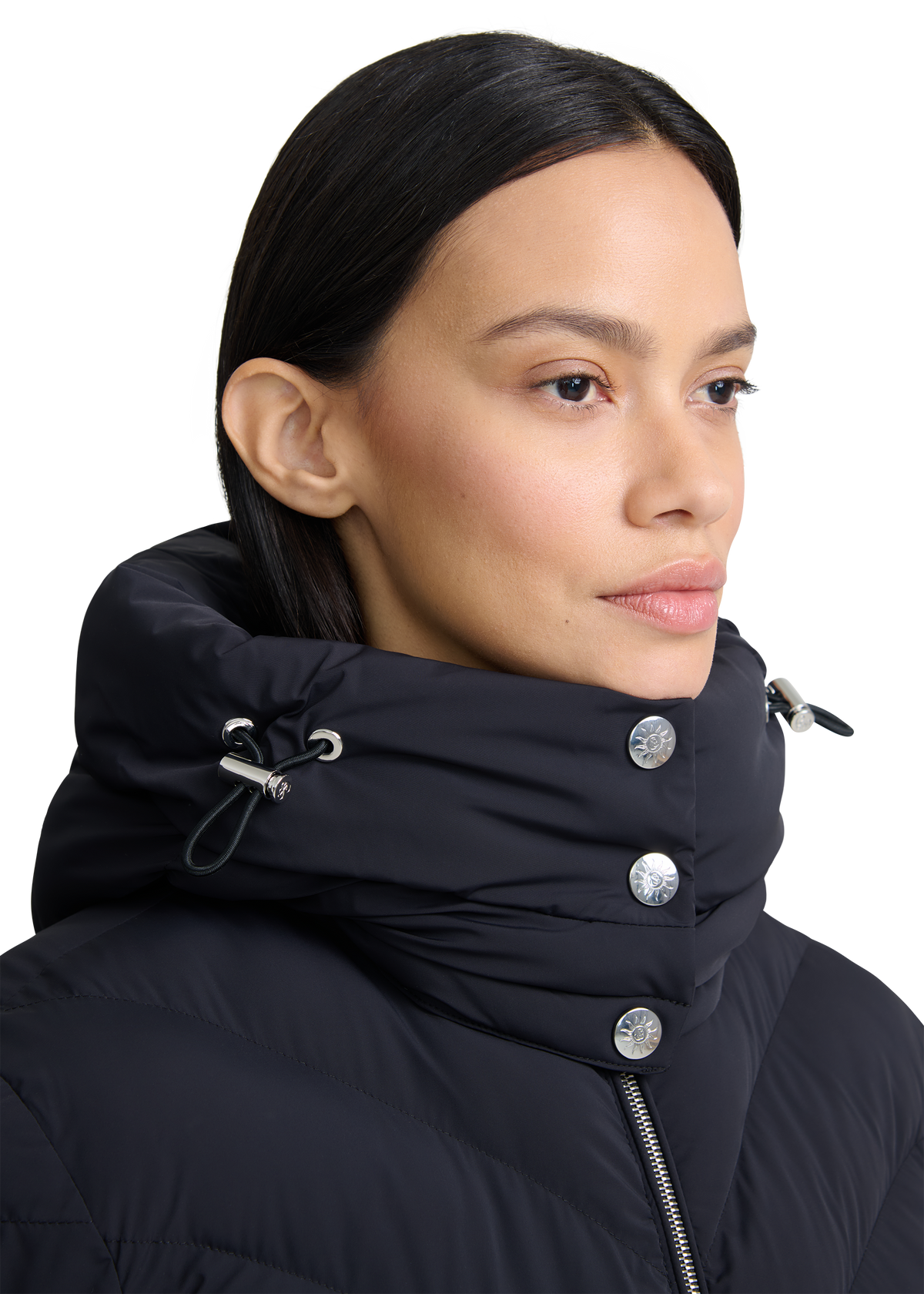 Avoriaz Micro Puffer Fitted Jacket - Black