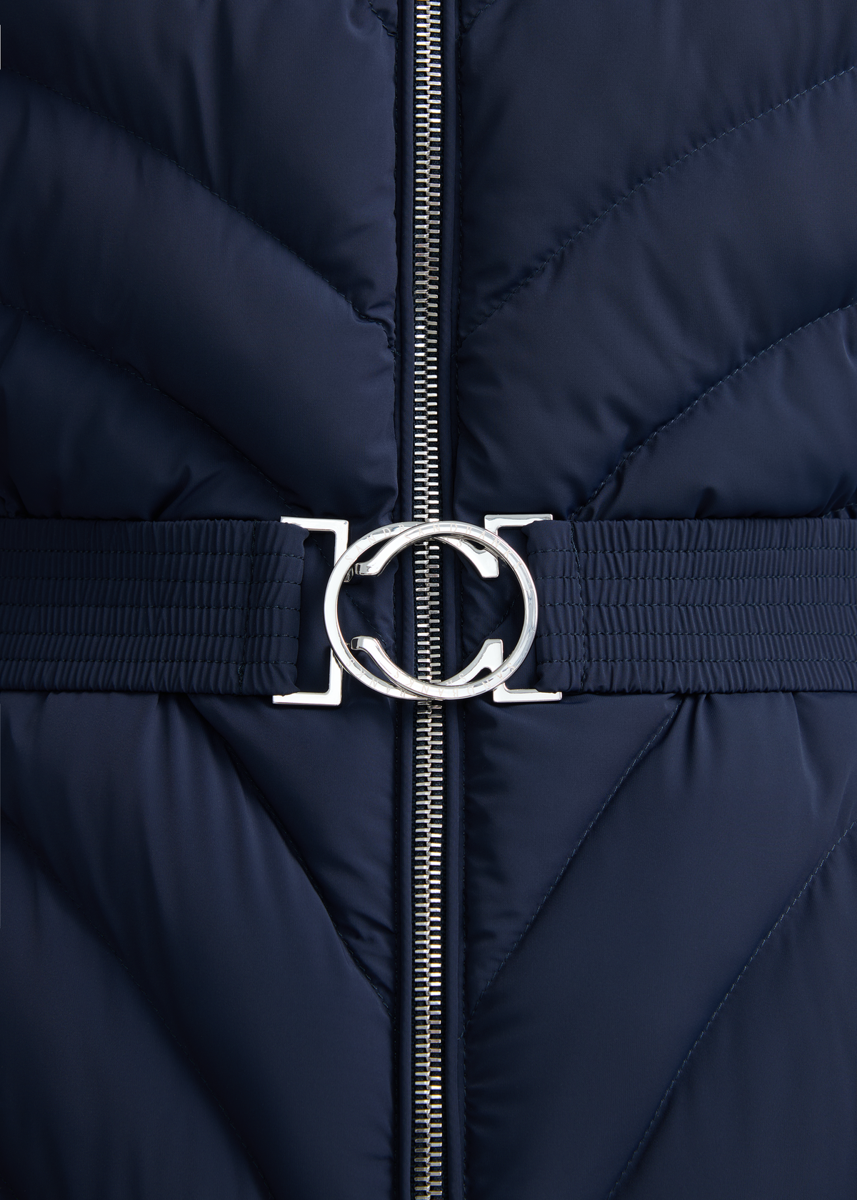 Avoriaz Micro Puffer Fitted Jacket - Navy
