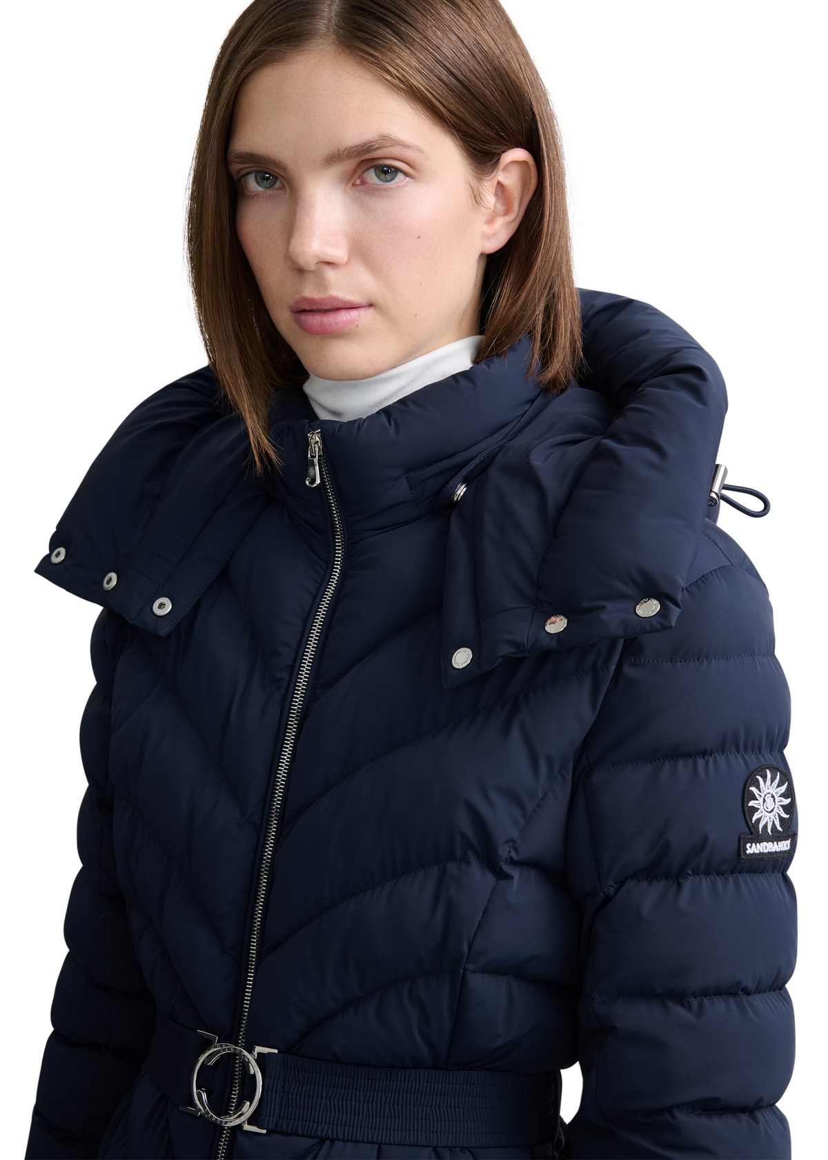 Avoriaz Micro Puffer Fitted Jacket - Navy