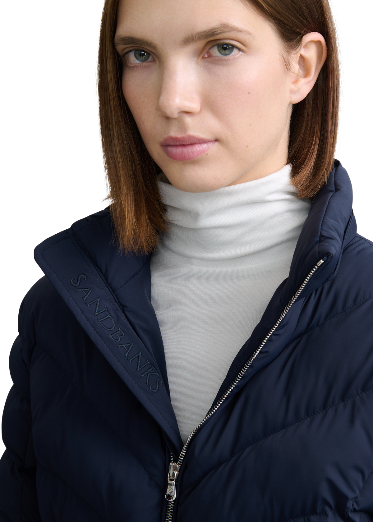 Avoriaz Micro Puffer Fitted Jacket - Navy
