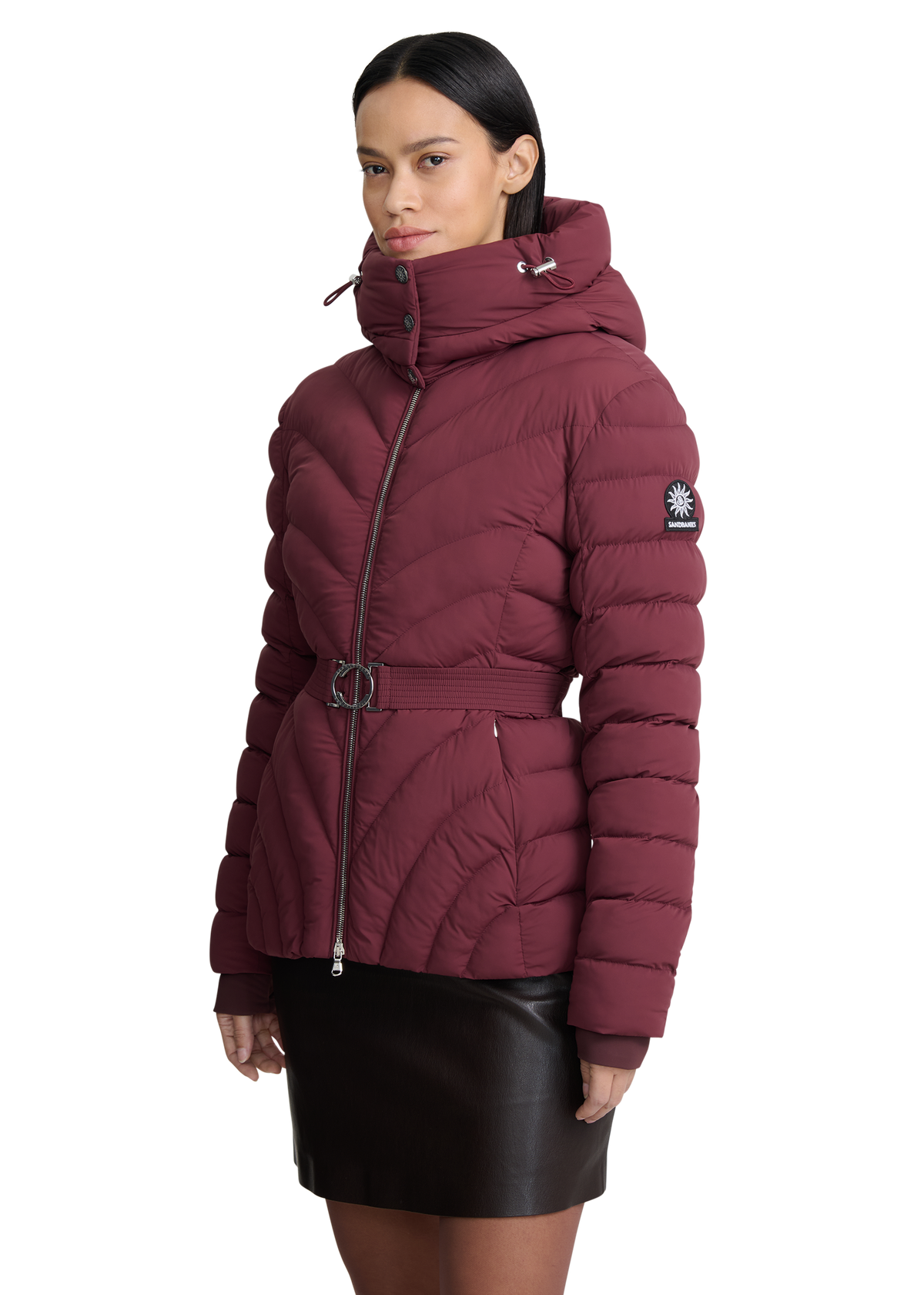 Avoriaz Micro Puffer Fitted Jacket - Port