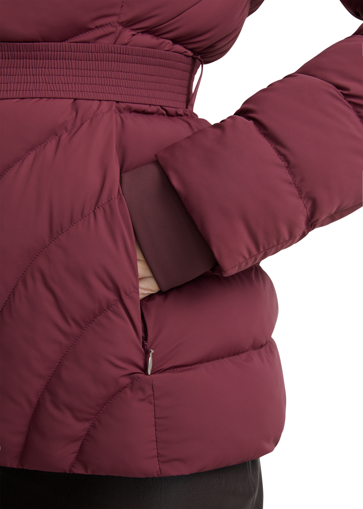 Avoriaz Micro Puffer Fitted Jacket - Port