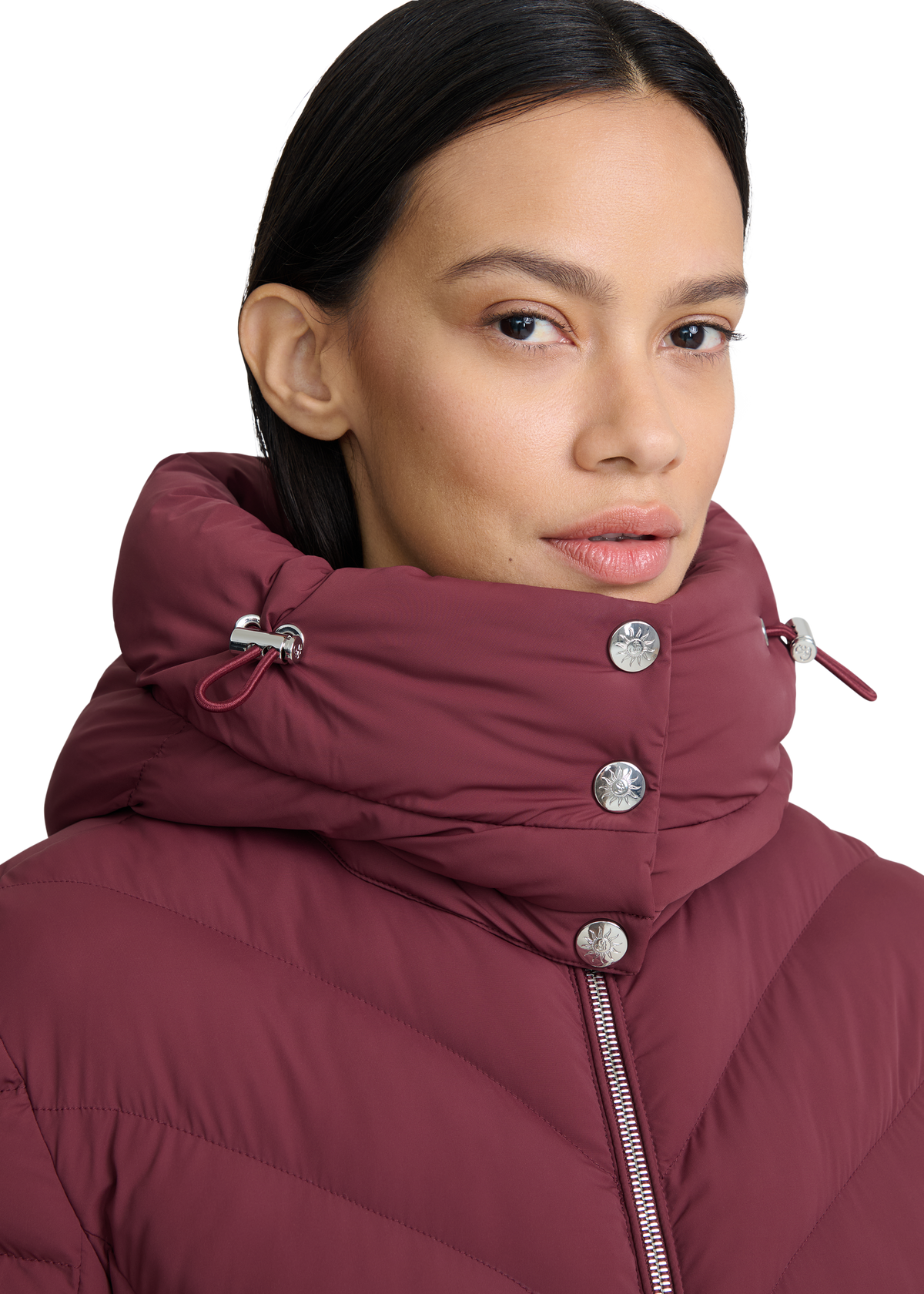 Avoriaz Micro Puffer Fitted Jacket - Port