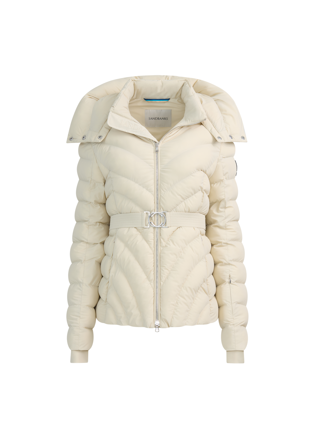 Avoriaz Micro Puffer Fitted Jacket - Stone