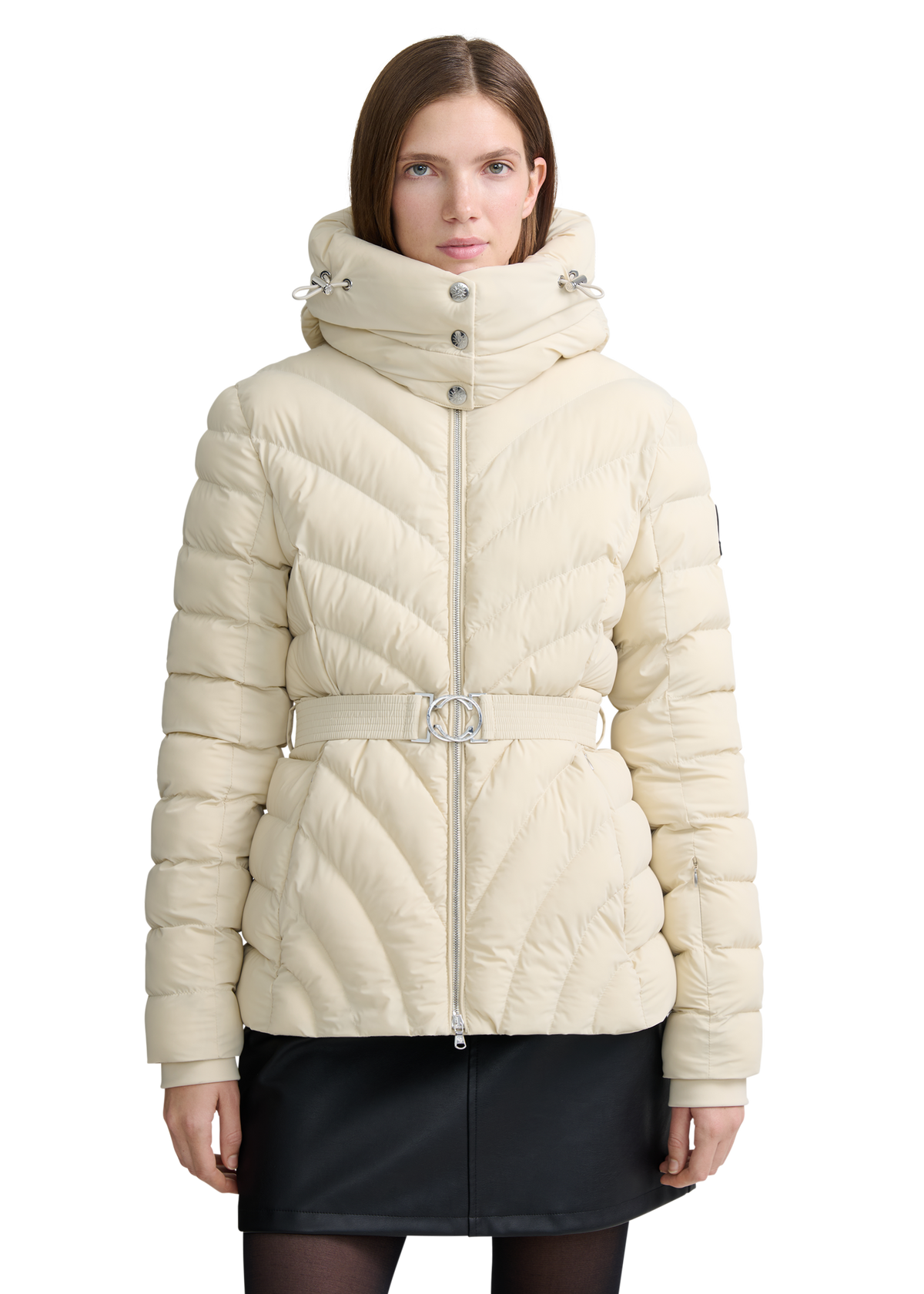 Avoriaz Micro Puffer Fitted Jacket - Stone