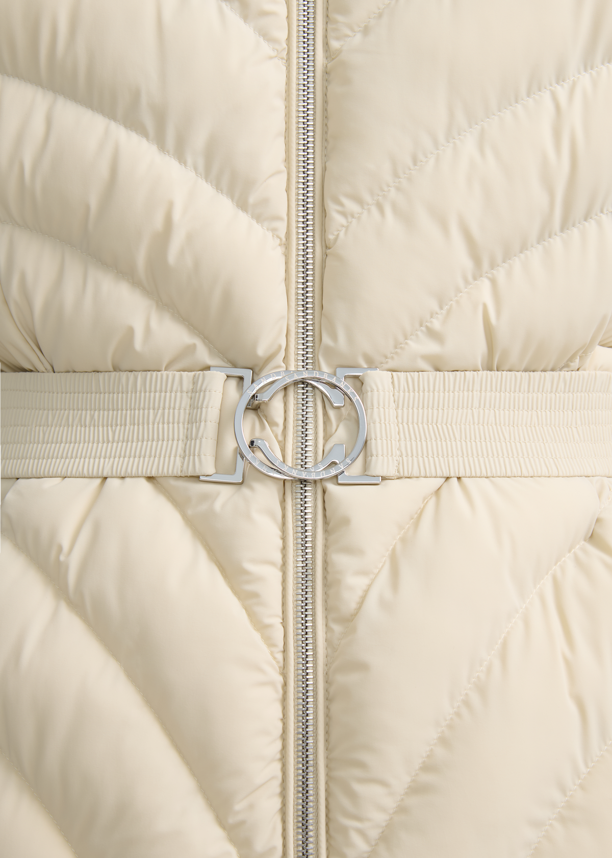 Avoriaz Micro Puffer Fitted Jacket - Stone
