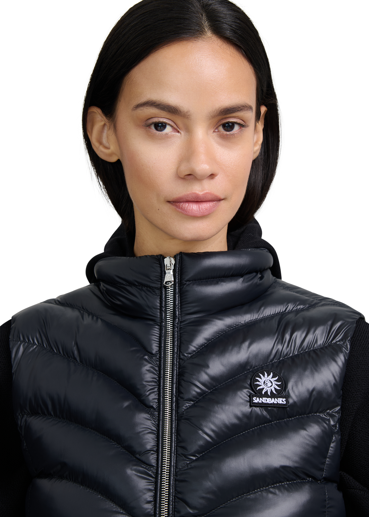 Marina Micro Puffer Gilet - Black