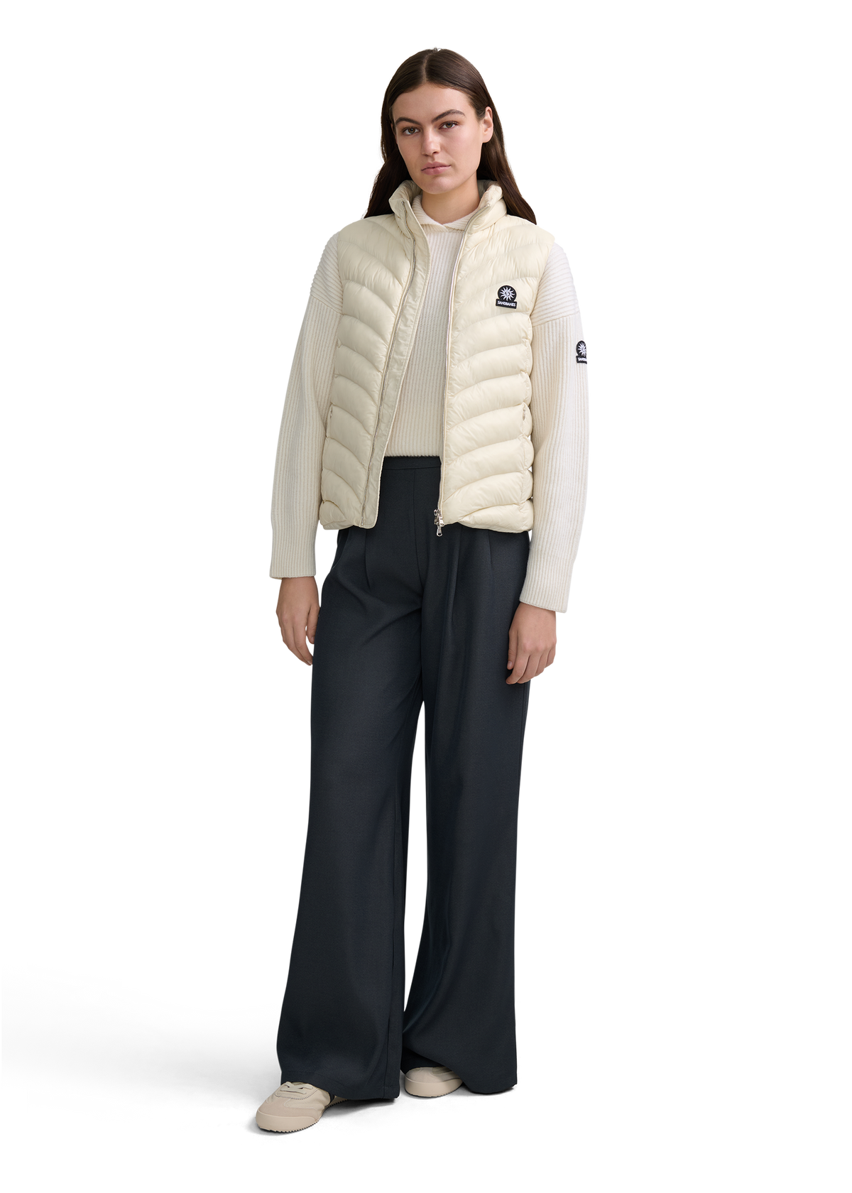 Marina Micro Puffer Gilet - Stone