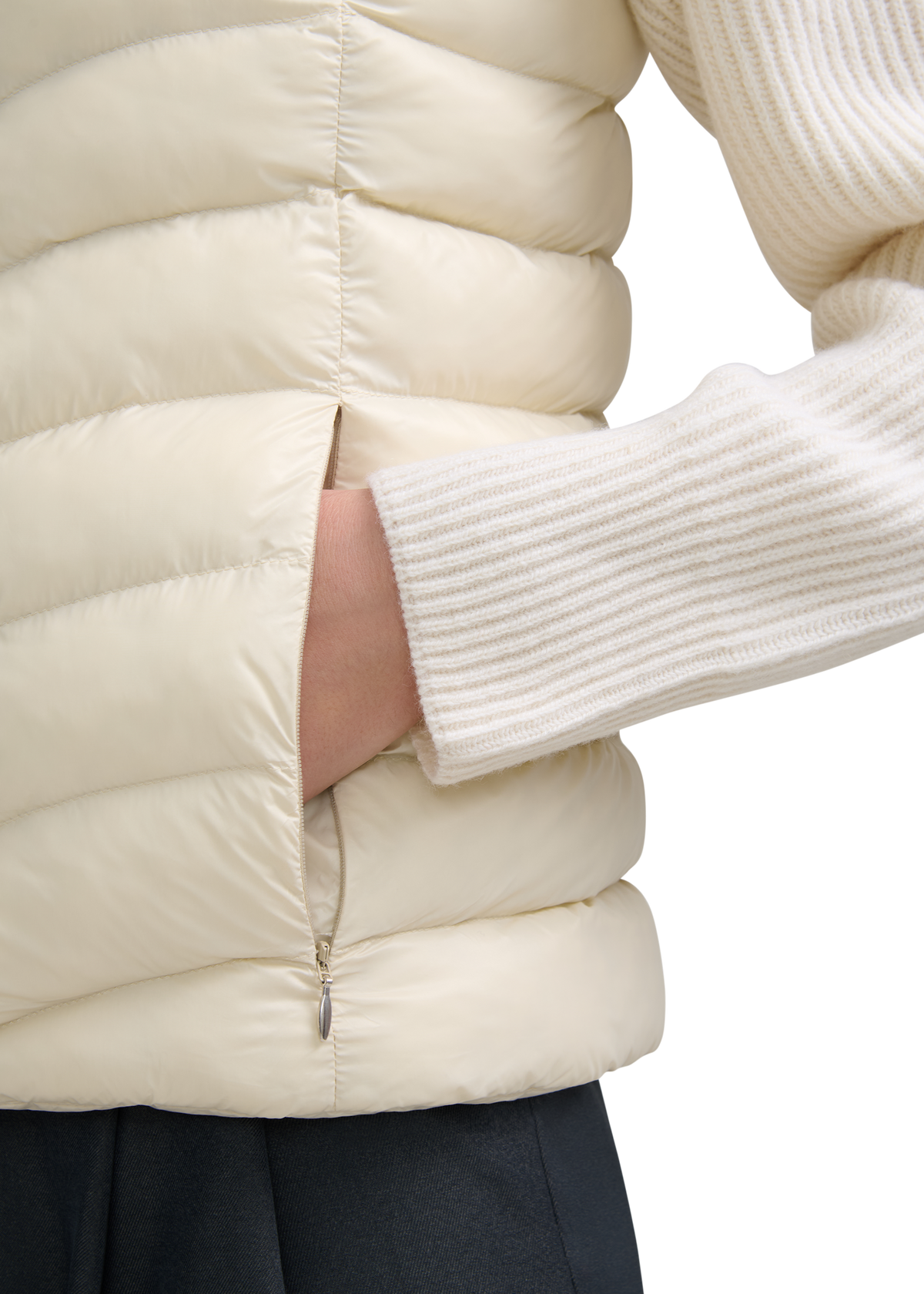 Marina Micro Puffer Gilet - Stone
