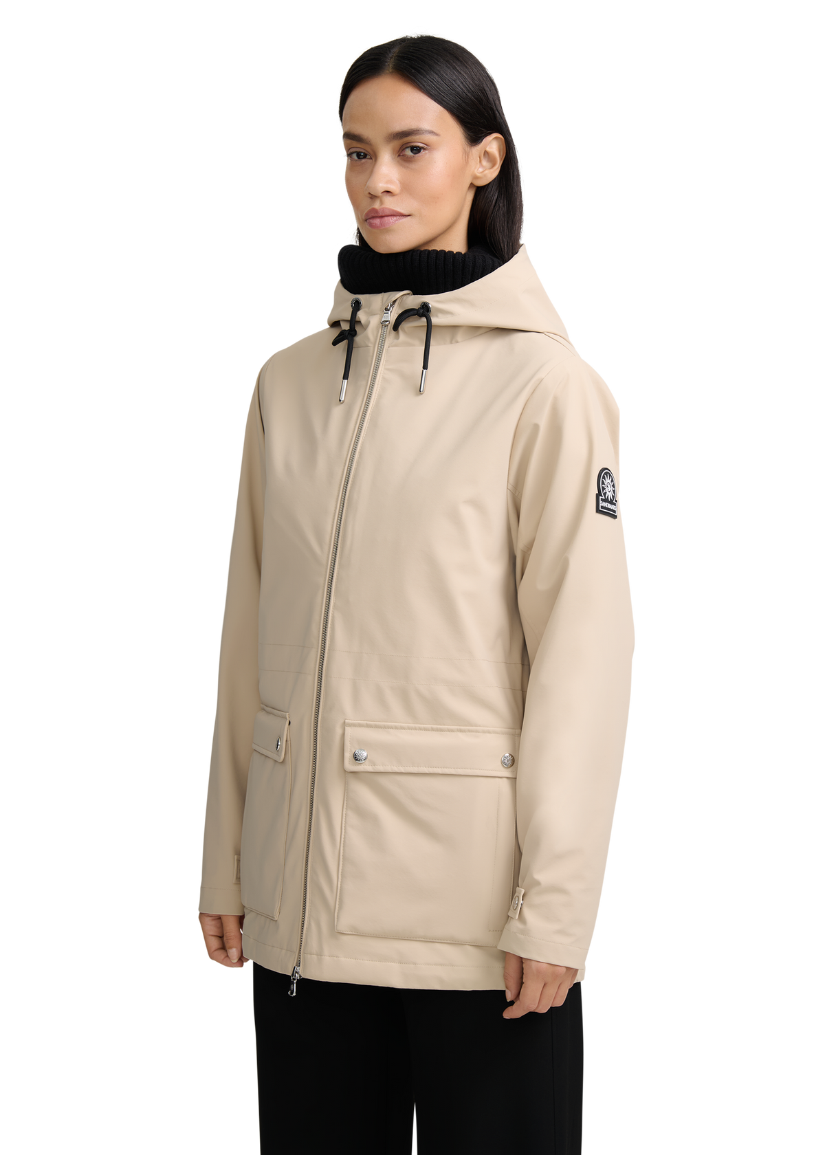 Seacombe Waterproof Utility Jacket - Stone