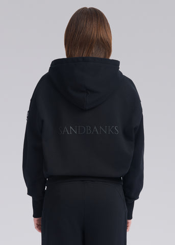 Sandbanks Women's Zip Hoodie - Black